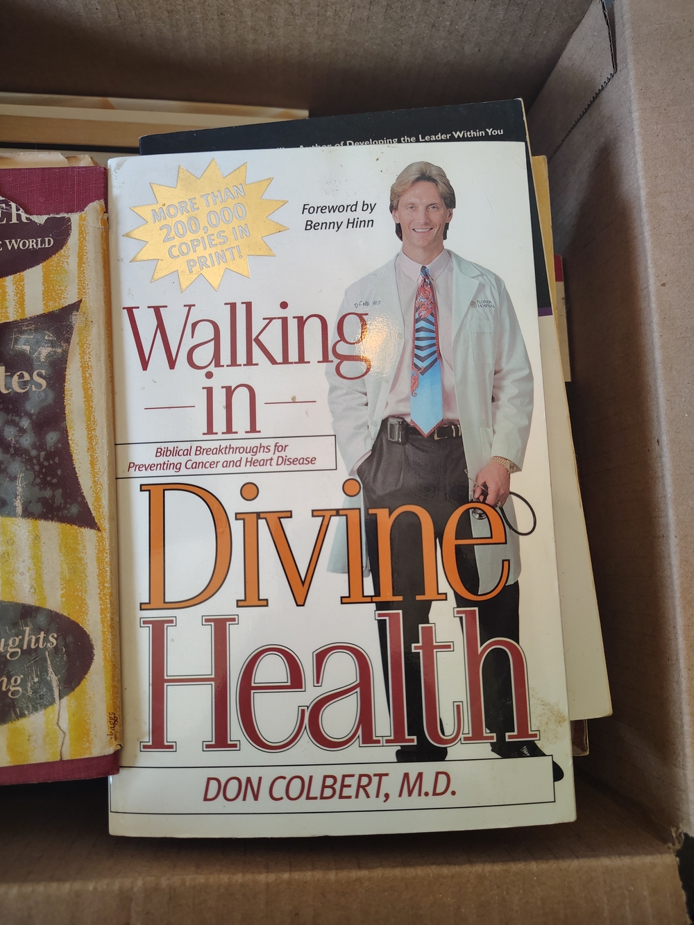 Walking in Divine Health by Don Colbert M.D. - White & Orange Cover